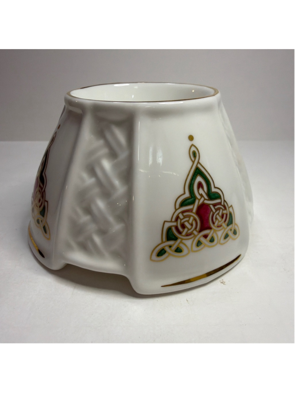Celtic Spirit Fine Bone China Ireland Tea Light Candle Holder Celtic Knot Irish